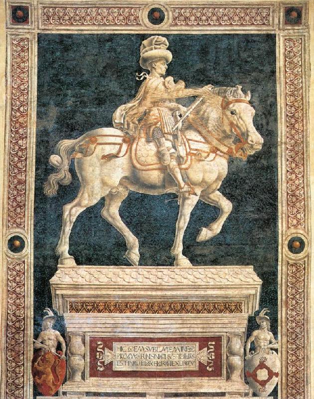 Andrea del Castagno Monument to Niccolo  da Tolentino Sweden oil painting art